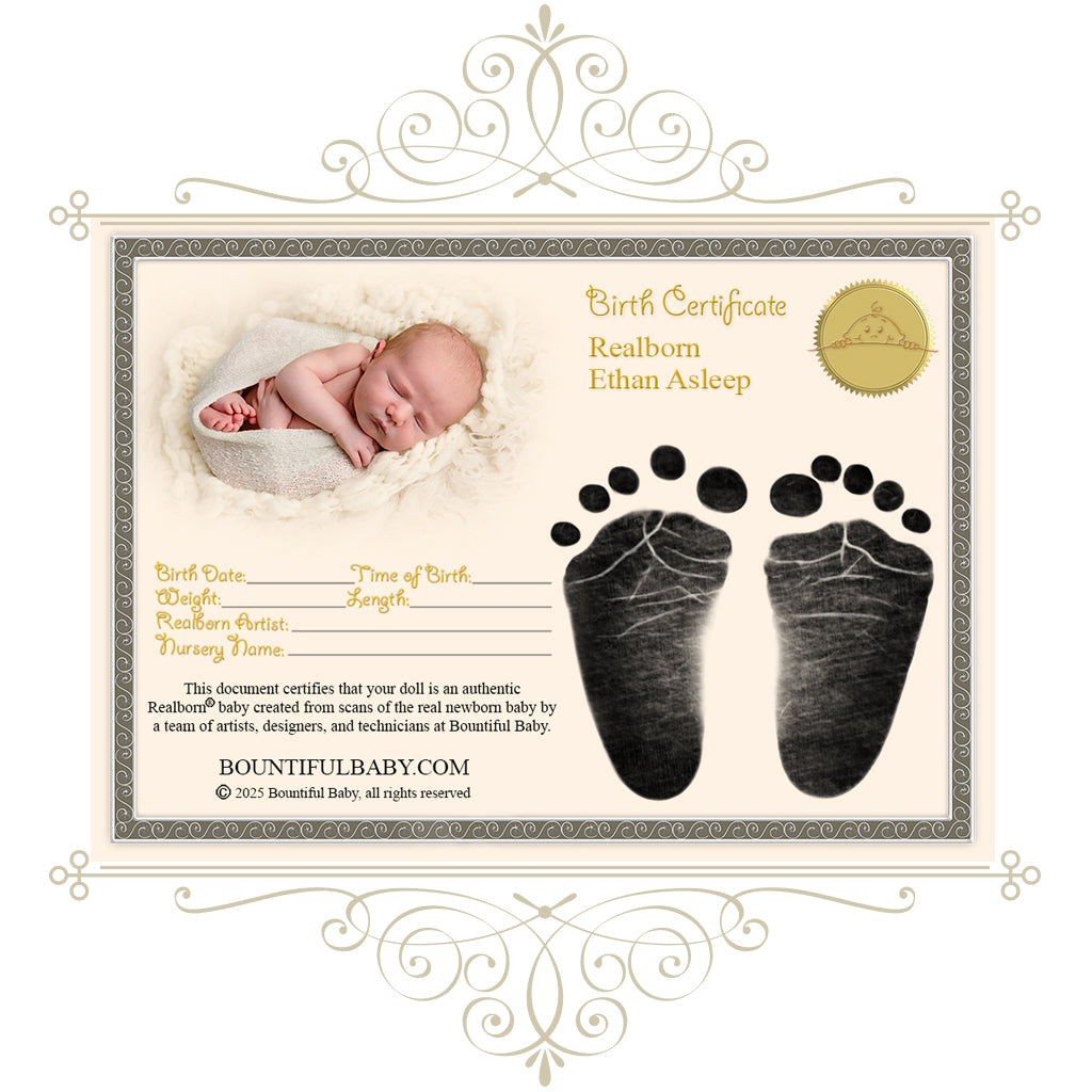 Realborn® Ethan Sleeping (20" Reborn Doll Kit)