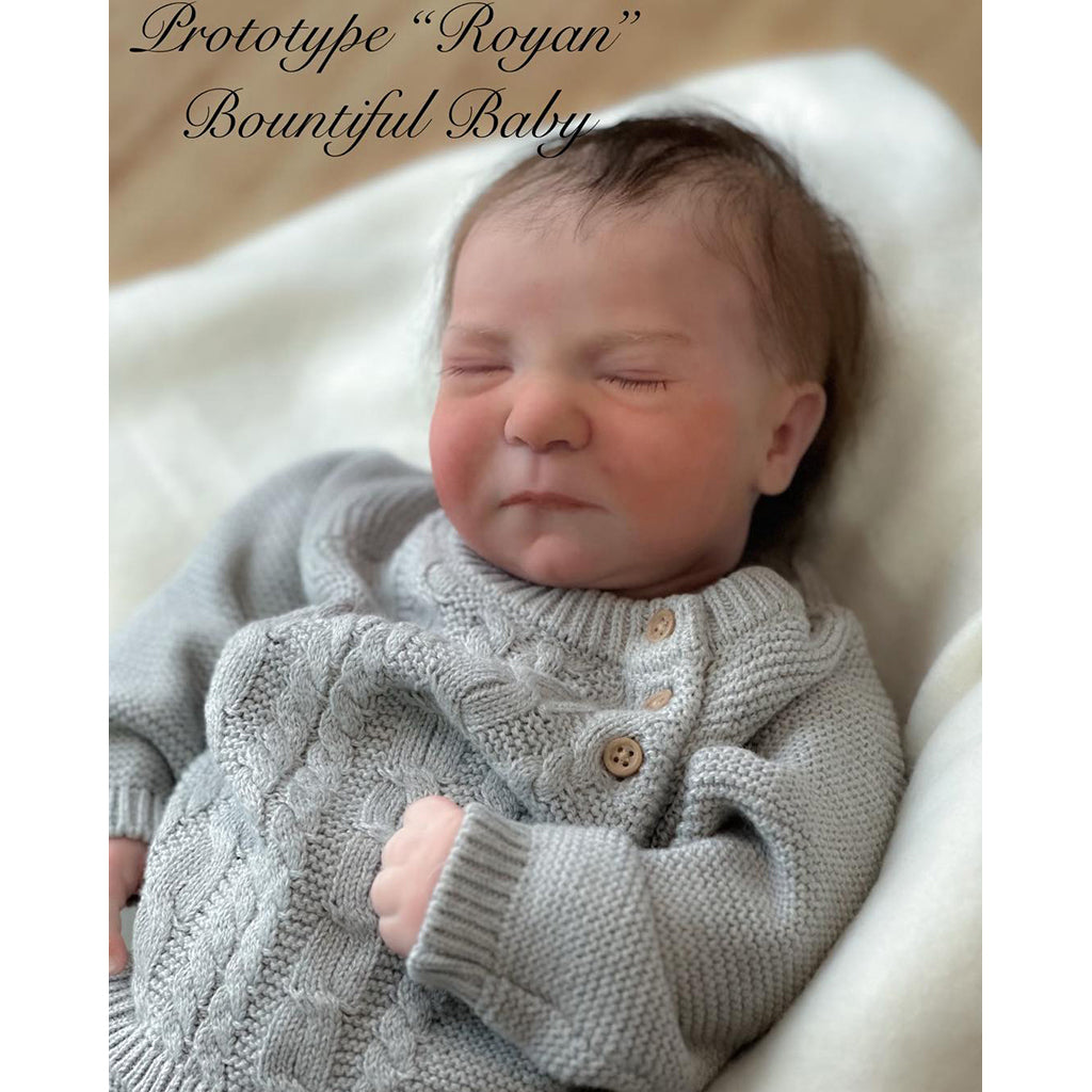Realborn® SILICONE Royan Asleep (19.5" Reborn Doll Kit)