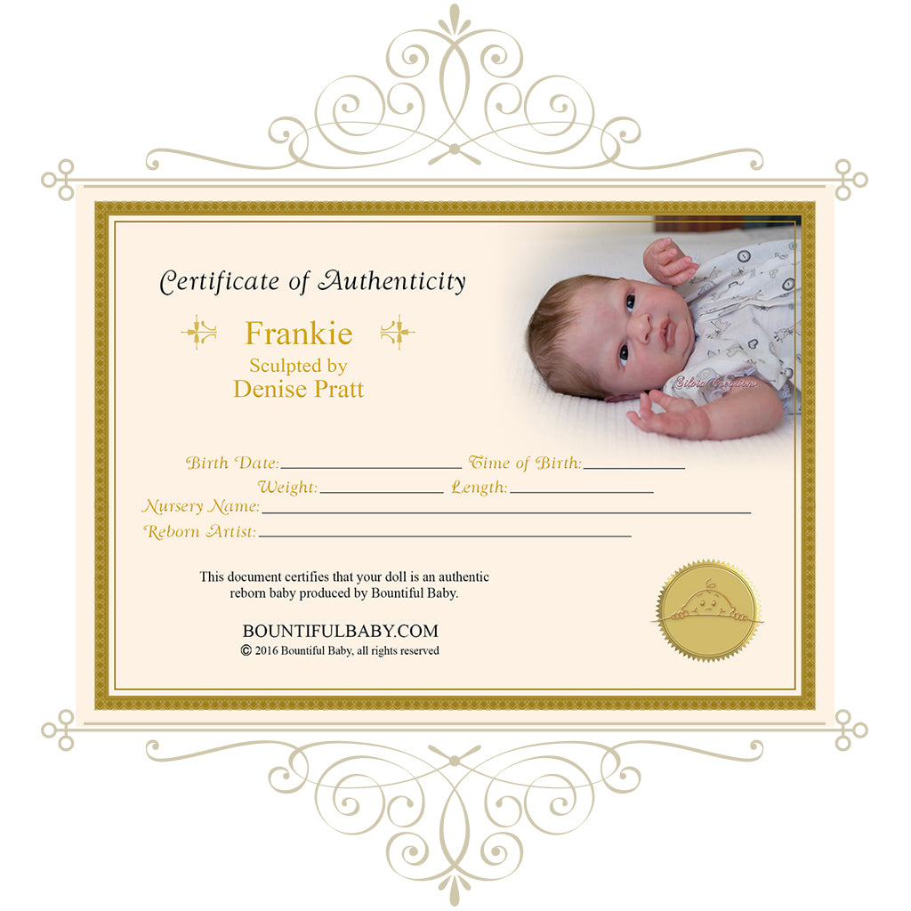 Frankie, by Denise Pratt (19" Reborn Doll Kit)