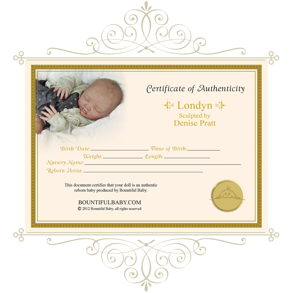 Londyn, by Denise Pratt (20" Reborn Doll Kit)