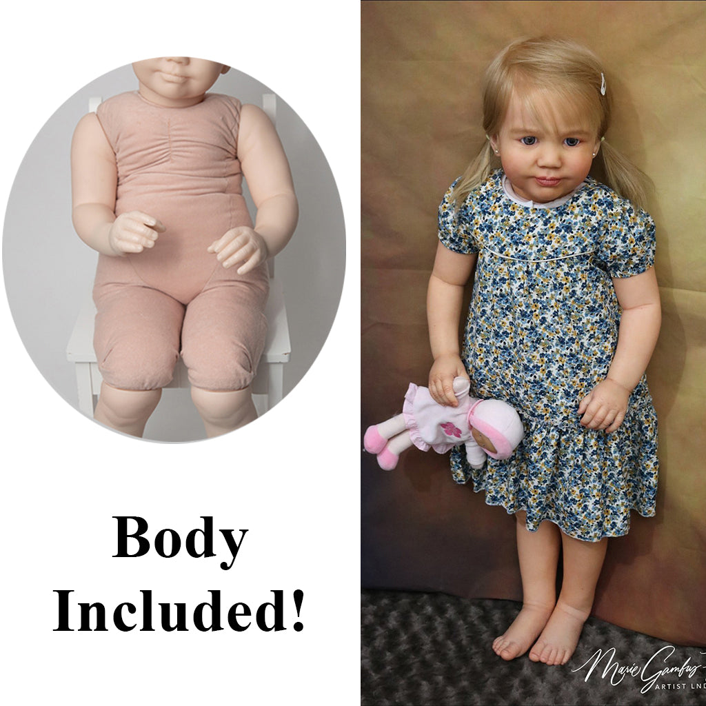 Realborn® June 3 Year Toddler (36" Reborn Doll Kit AND Body)