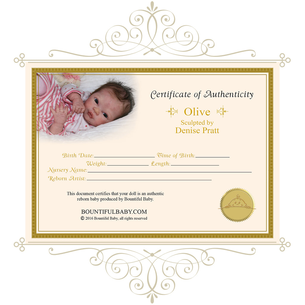 reborn doll kit olive