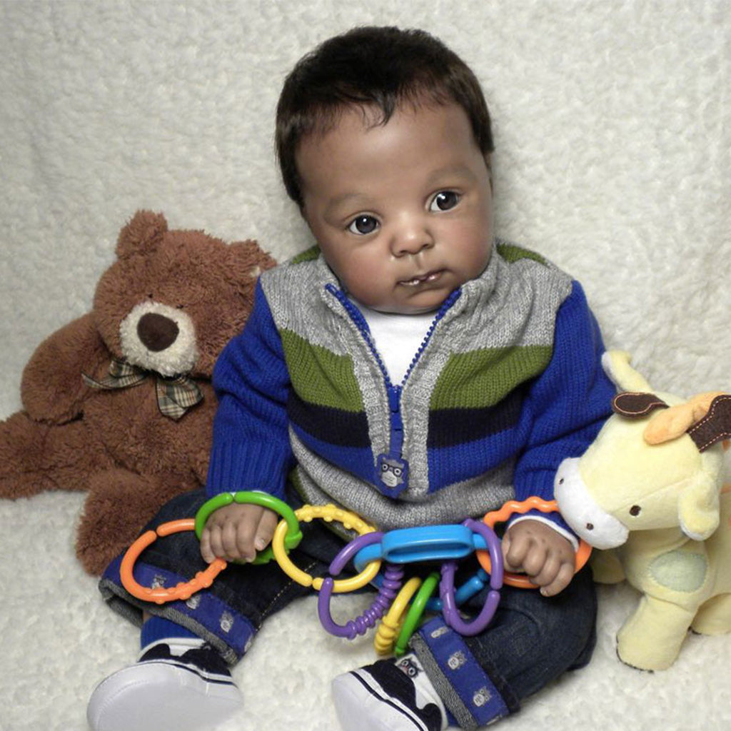 Cutie Reborn Doll Kit (21") Bundled with | #3773 Body | #2112 Eyes | Plugs & Neck Ring