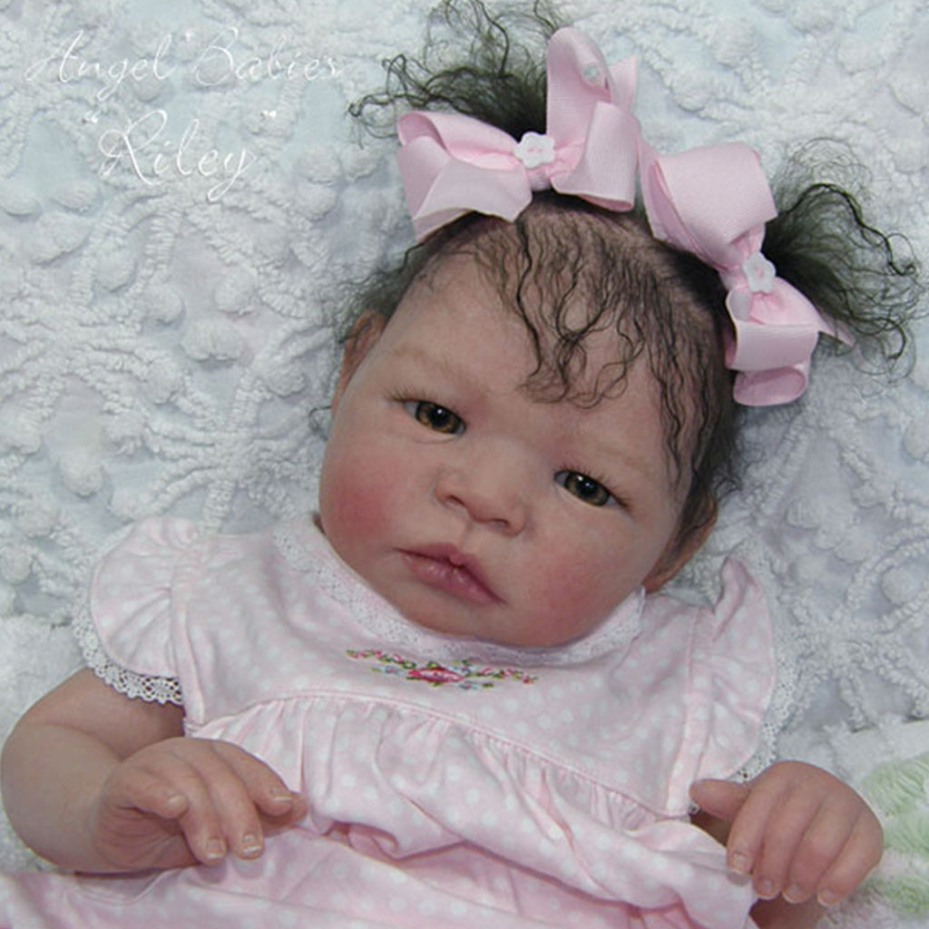 Riley Reborn Doll Kit (22") Bundled with | #3585 Body | #2322 Eyes | Plugs & Neck Ring