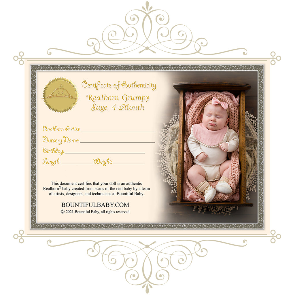 Realborn® Grumpy Sage - 4 Month (23" Reborn Doll Kit)