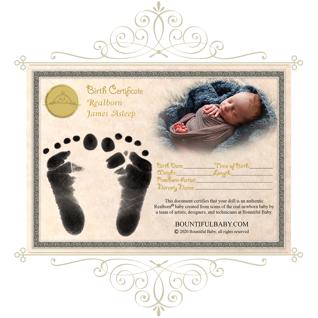 Realborn® James Sleeping (18" Reborn Doll Kit)