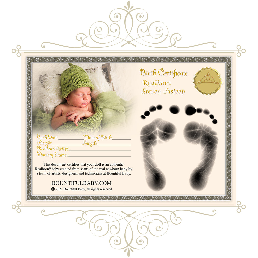 Realborn® Steven Sleeping (18.5" Reborn Doll Kit)