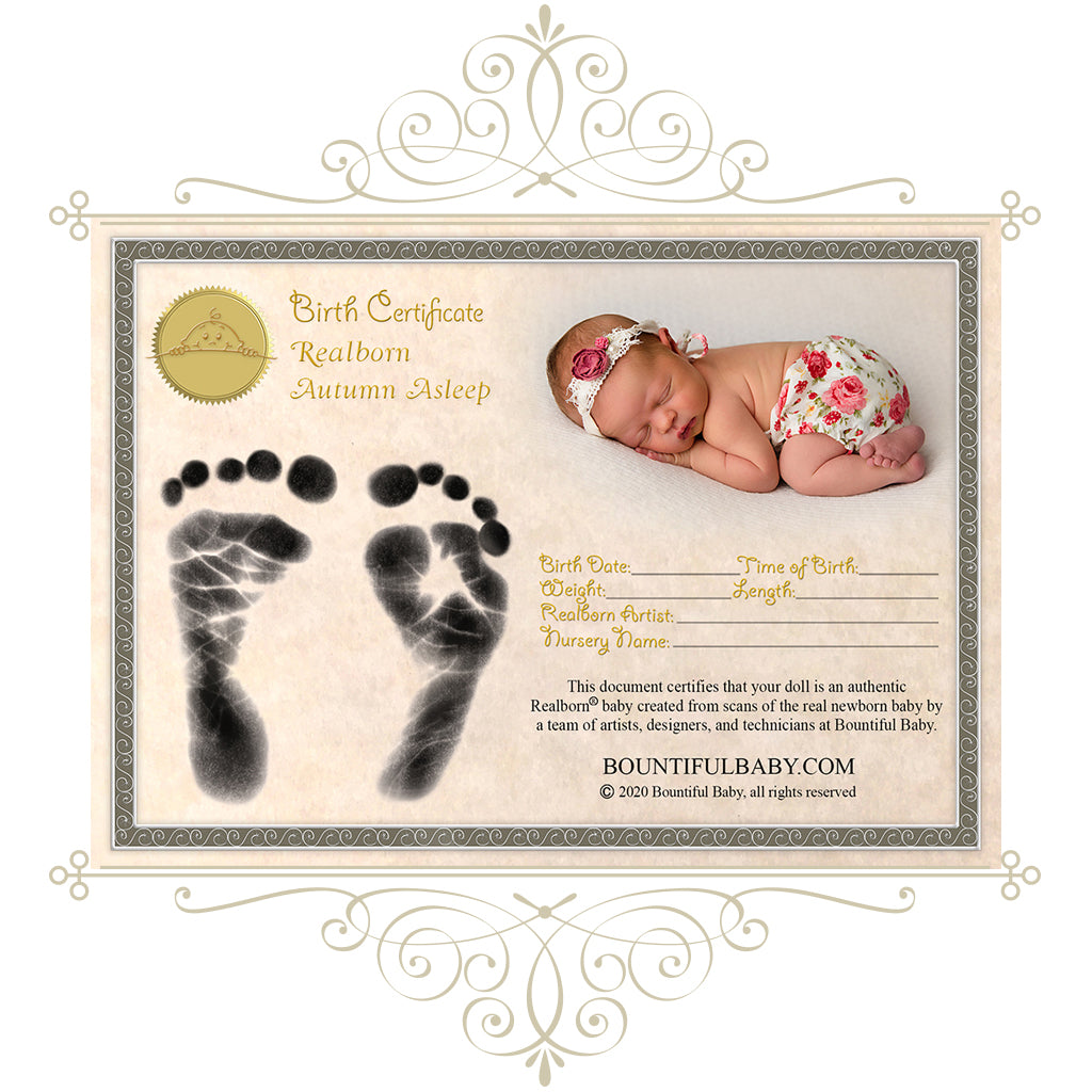 Realborn® Autumn Sleeping (19.5" Reborn Doll Kit)