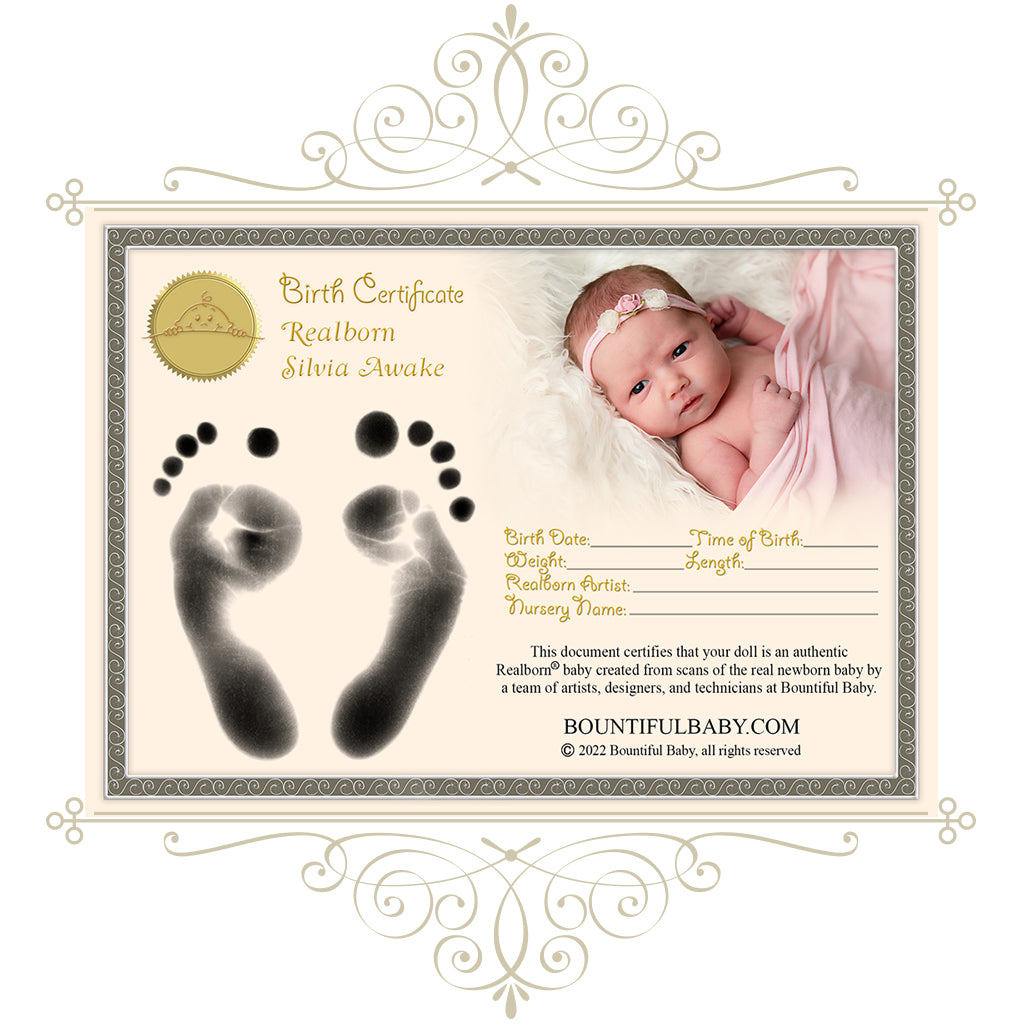 Realborn® Silvia Awake (20" Reborn Doll Kit)