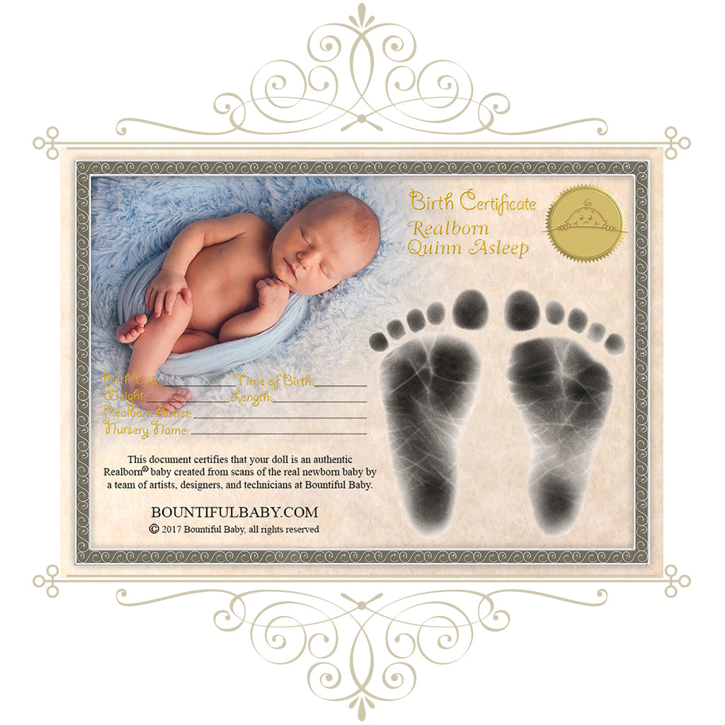 Realborn® Quinn Sleeping (19" Reborn Doll Kit)