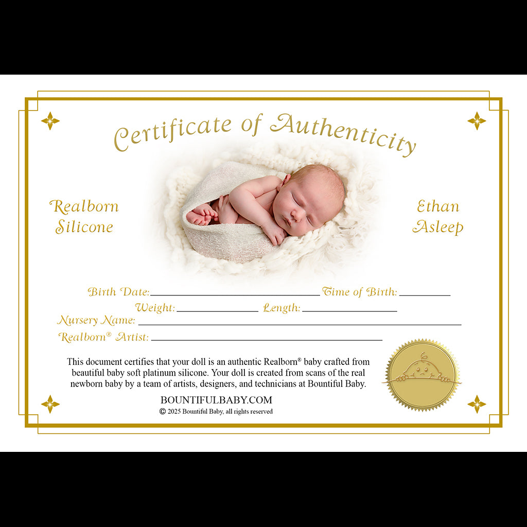 Realborn® SILICONE Ethan Sleeping (20" Reborn Doll Kit)