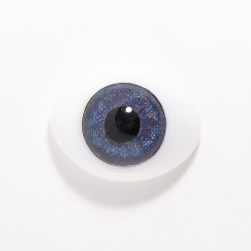 16mm Blue - Oval Glass Eyes - 1 Pair - #1459
