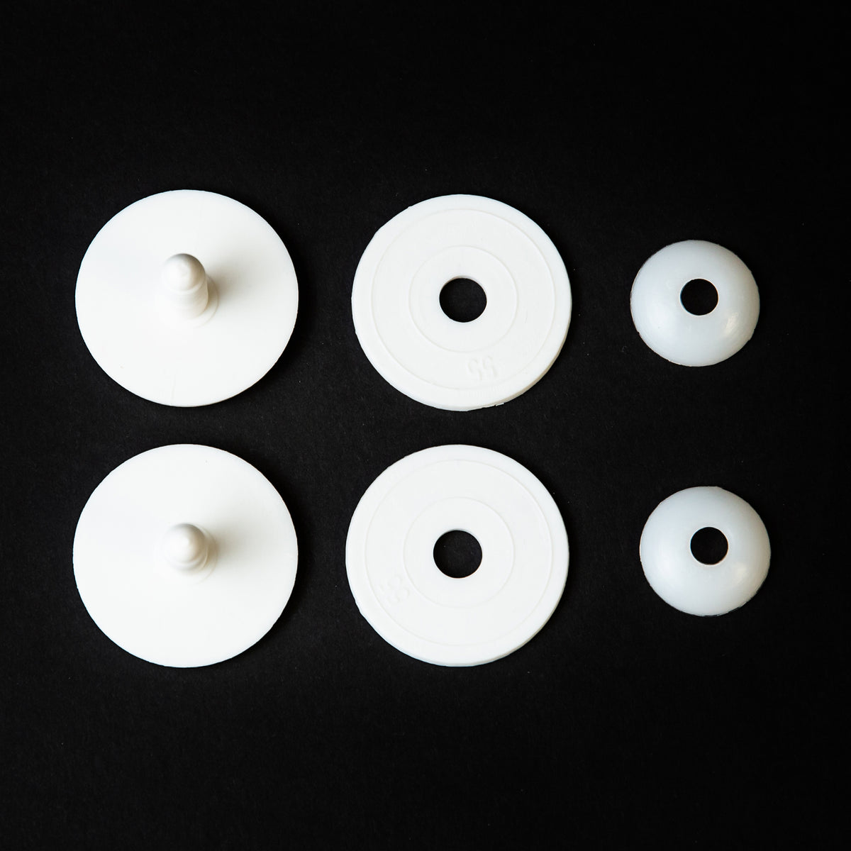 55mm WHITE JOINTS Non-Pop Joints - #3682