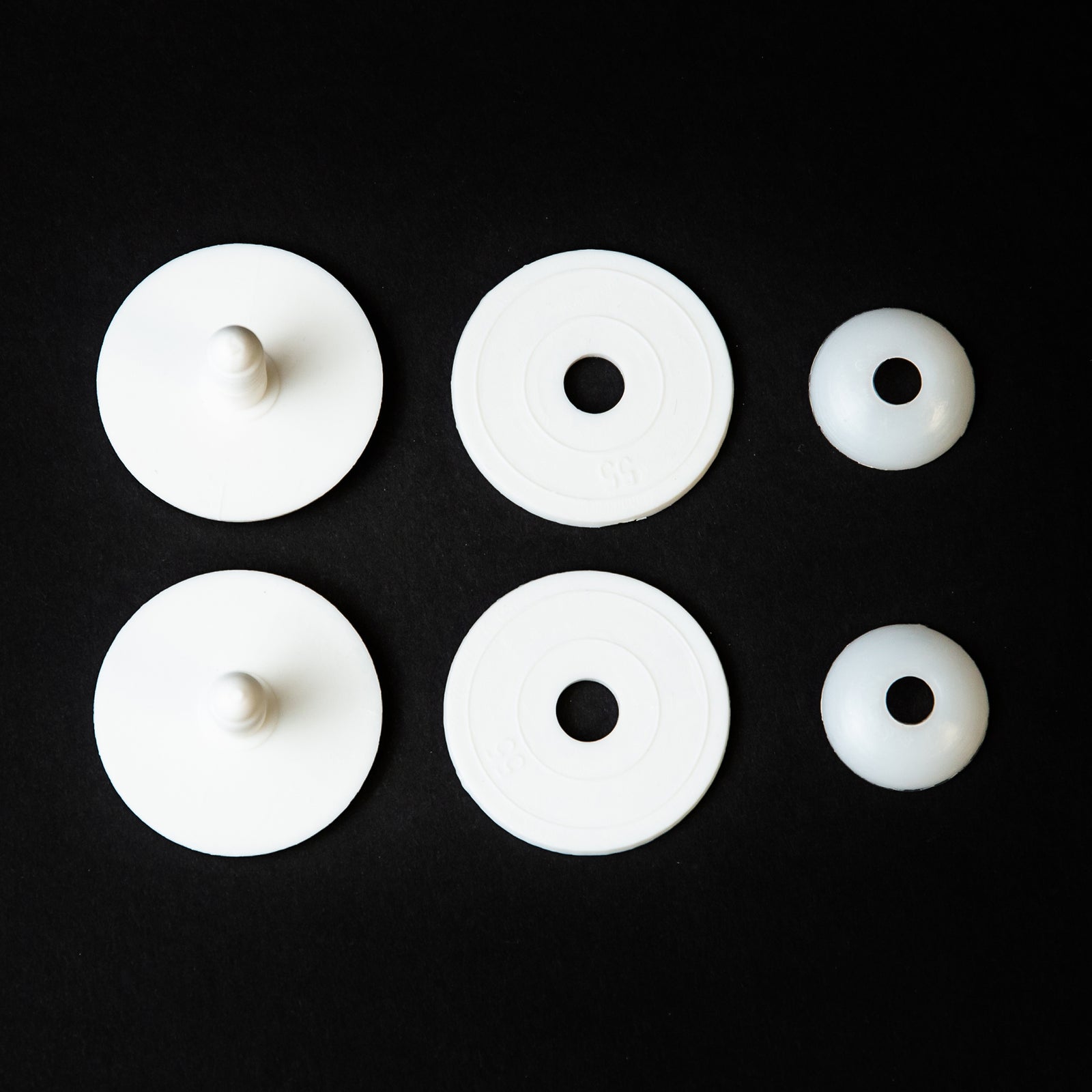 55mm WHITE JOINTS Non-Pop Joints - #3682
