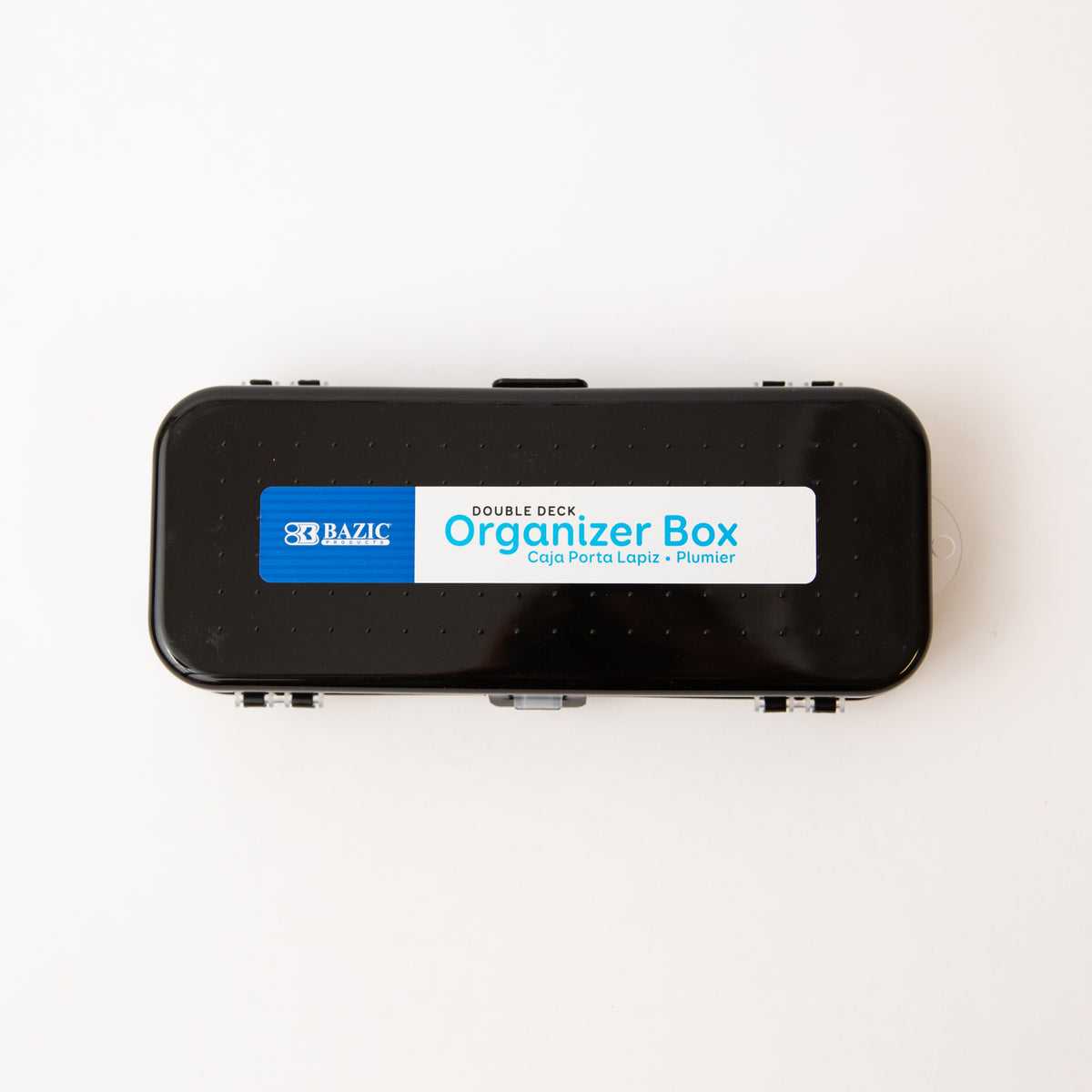 Black organizer box with BAZIC branding on a white background