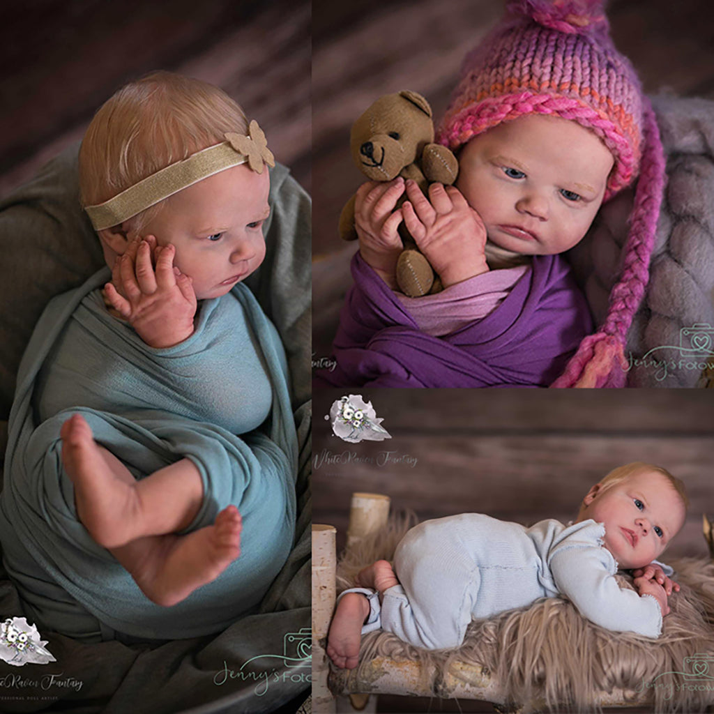 Realborn® SILICONE Silvia Awake (20" Reborn Doll Kit)