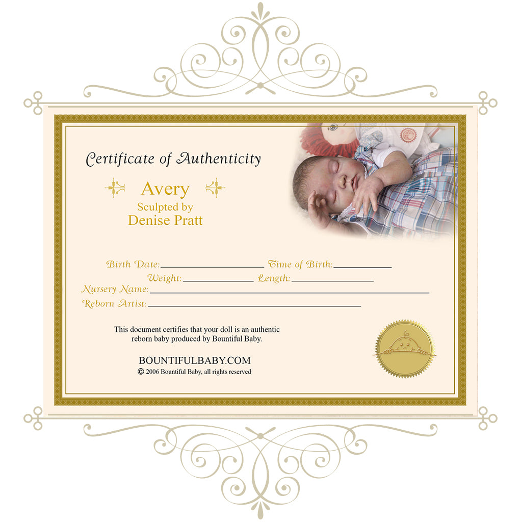 Avery, by Denise Pratt (20" Reborn Doll Kit)