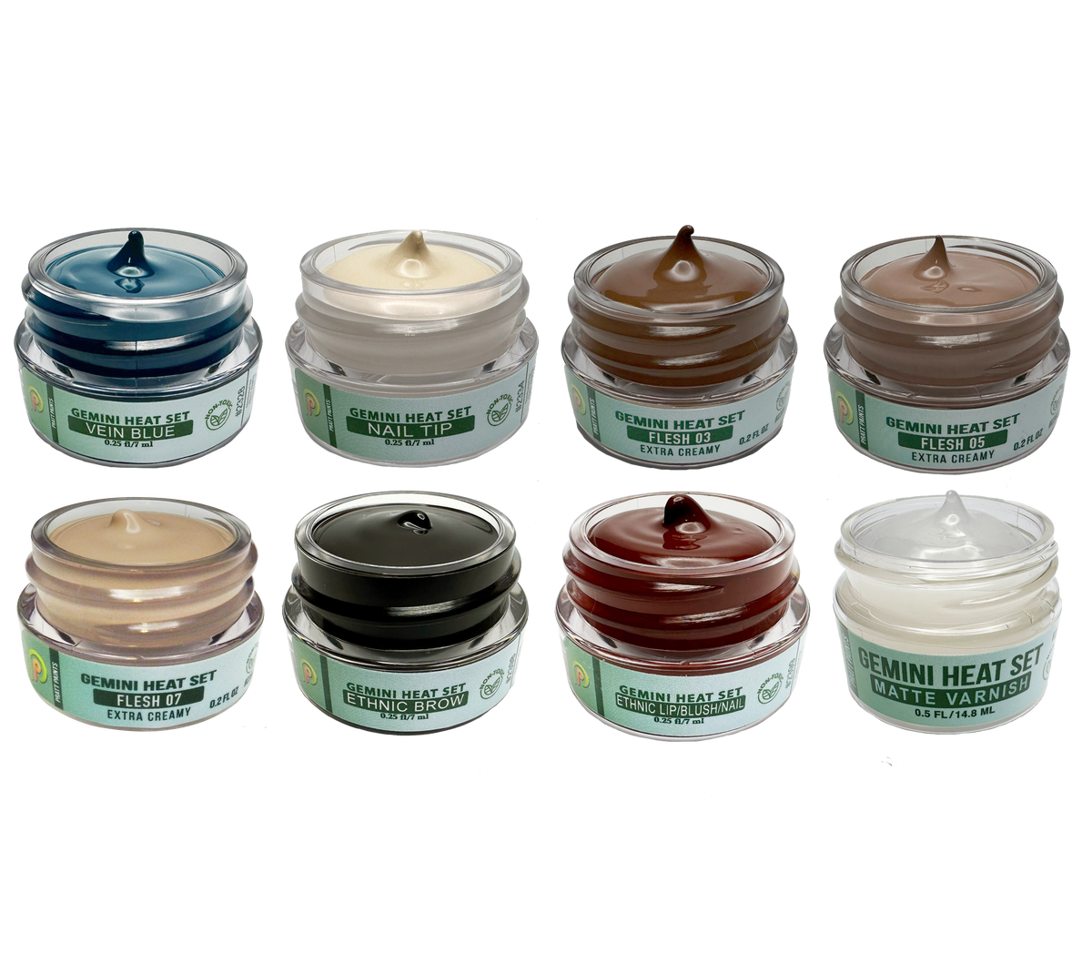 Ethnic Complete Set of EIGHT Custom Gemini™ Heat Set Paints - #7308