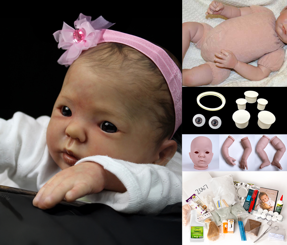 Kimi (19&quot; Reborn Doll Kit) Complete Beginners Kit!