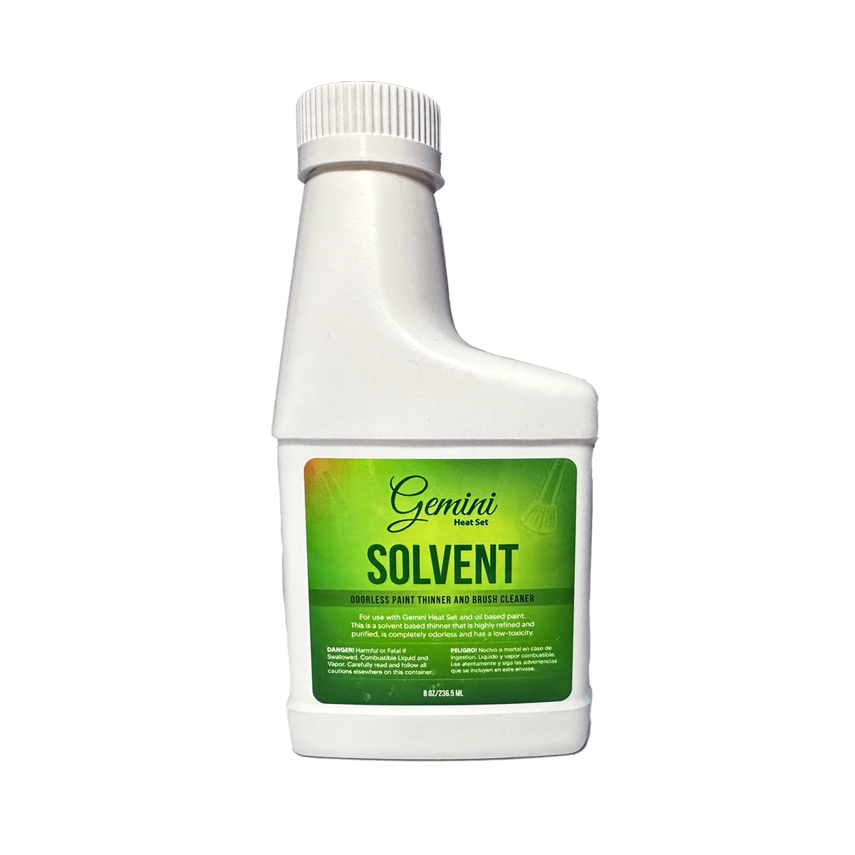 Gemini™ Heat Set Solvent - Odorless Paint Thinner &amp; Brush Cleaner 8 oz. - #6811