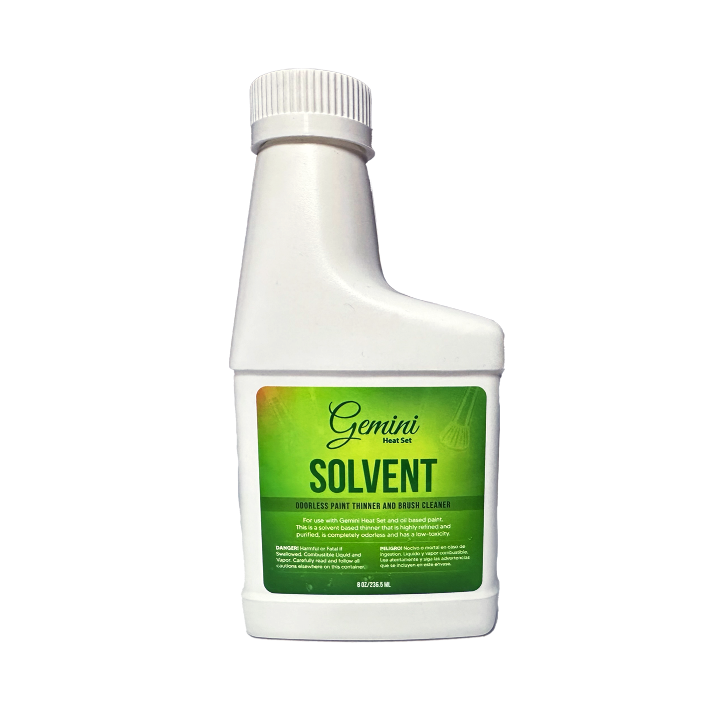 Gemini™ Heat Set Solvent - Odorless Paint Thinner & Brush Cleaner 8 oz. - #6811