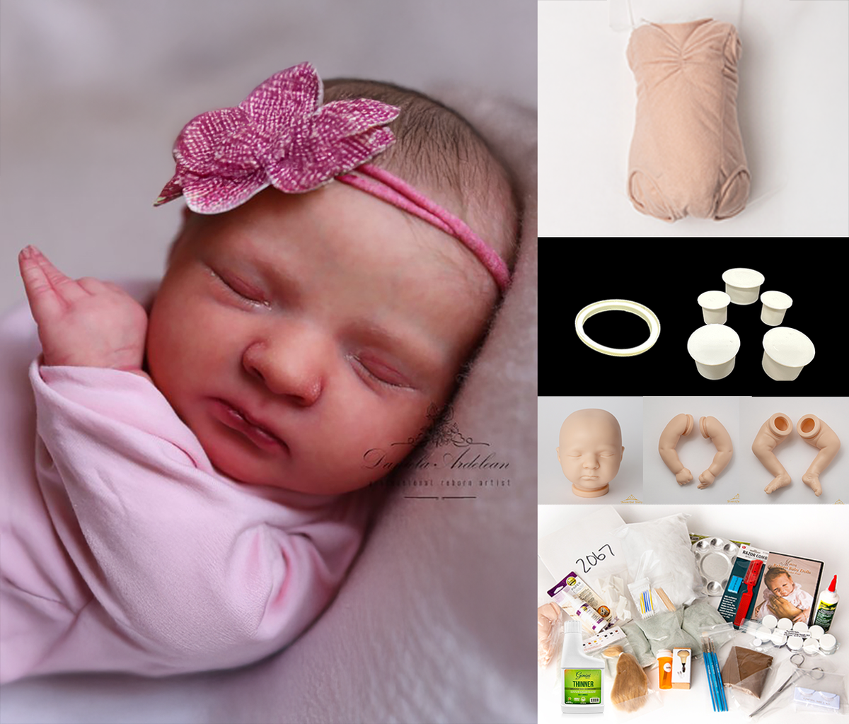 Realborn® Carol Sleeping (19.5&quot; Reborn Doll Kit) Complete Beginners Kit!