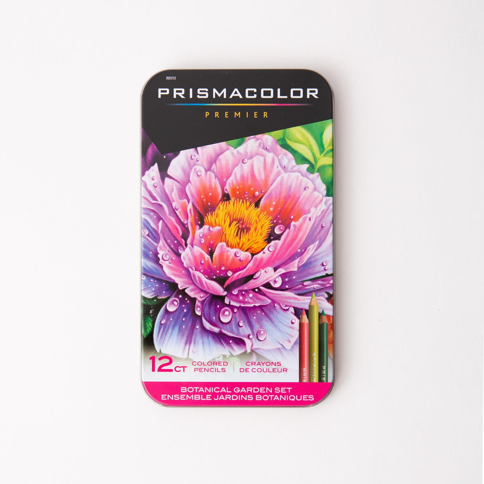 Prismacolor Premier colored pencils set with a floral design on the packaging.