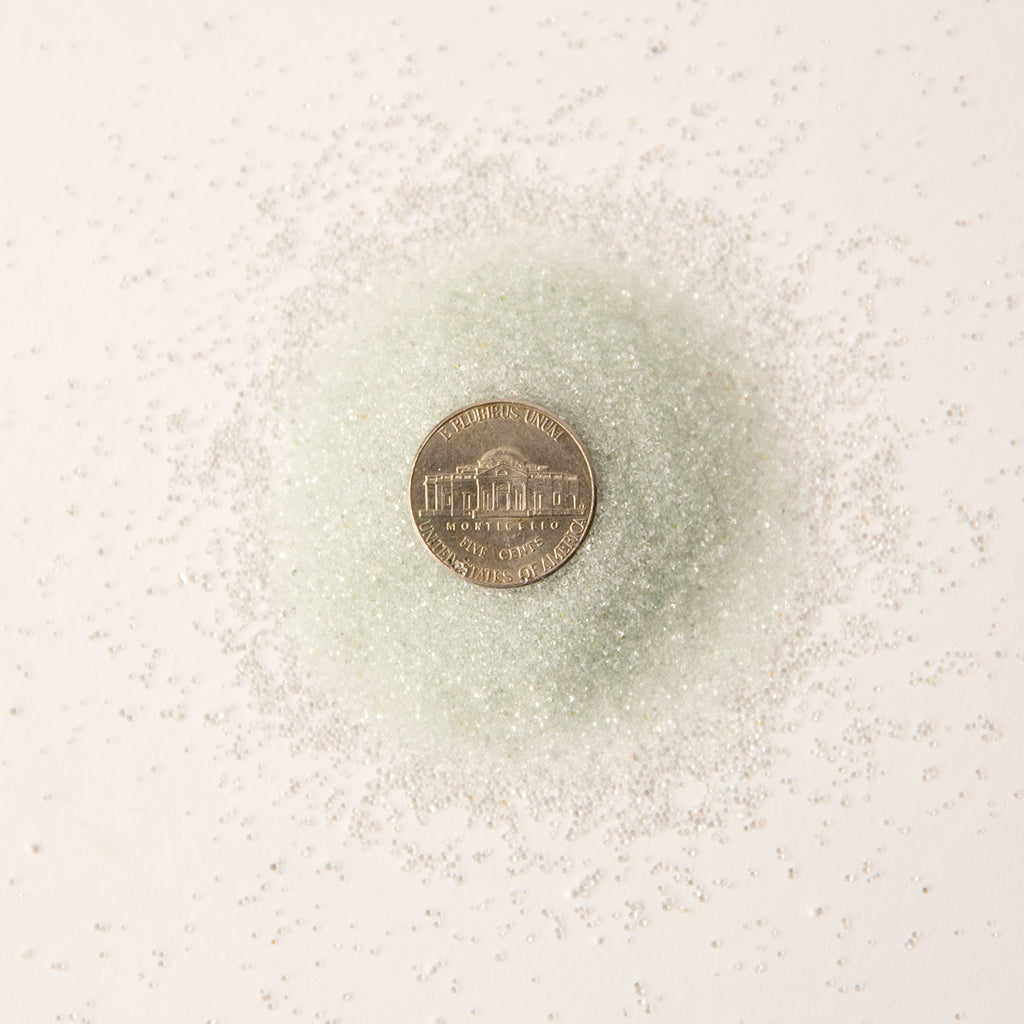 NEW ITEM! Premium Clear Glass Beads, 1 lb - #1198