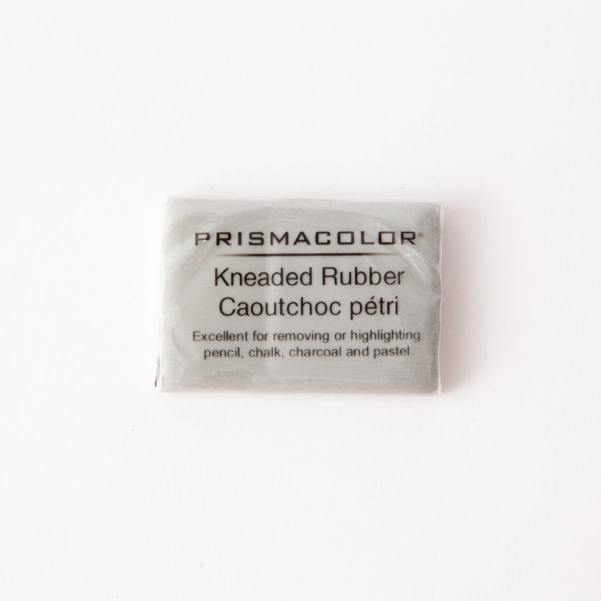 Prismacolor kneaded rubber on a white background