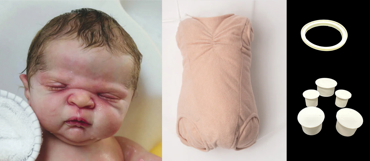 Maddox Reborn Doll Kit (20") Bundled with | #3585 Body | Plugs &amp; Neck Ring