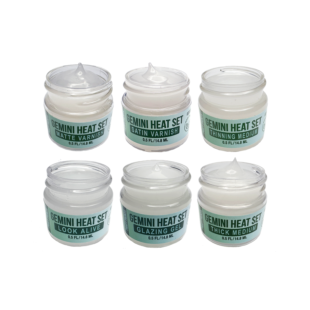 Set of 6 Varnishes - Gemini® Heat Set - 1/2 oz - #6724 - Bountiful