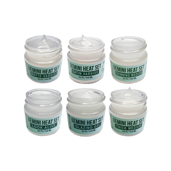 Set of 6 Varnishes - Gemini® Heat Set - 1/2 oz - #6724 - Bountiful