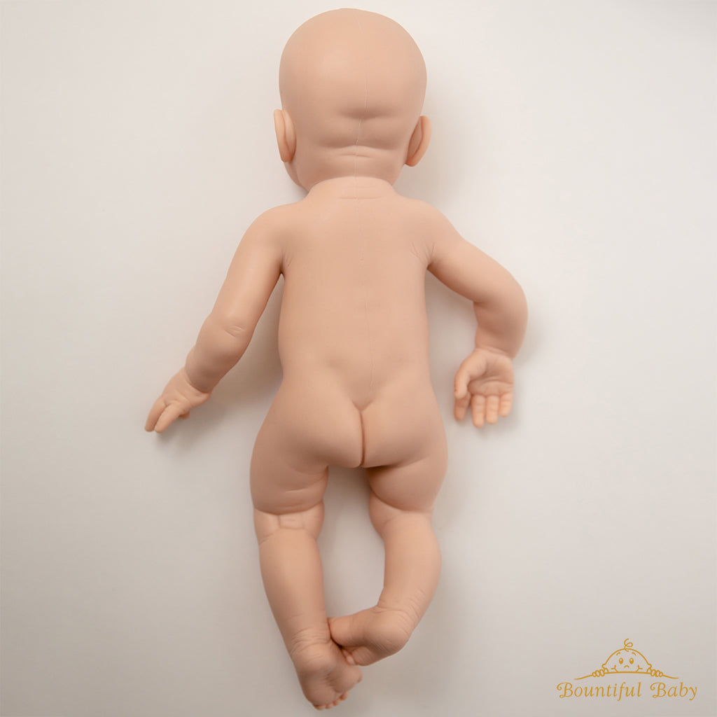 SILICONE Blinkin Girl - Full-Body Silicone (16.5 Reborn Doll Kit) -  Bountiful Baby (DP Creations LLC)