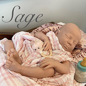 Realborn® SILICONE Sage Sleeping (18" Reborn Doll Kit)