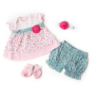 *Sweet Floral Dress Set - #7003