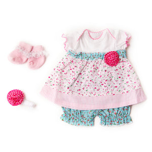 *Sweet Floral Dress Set - #7003