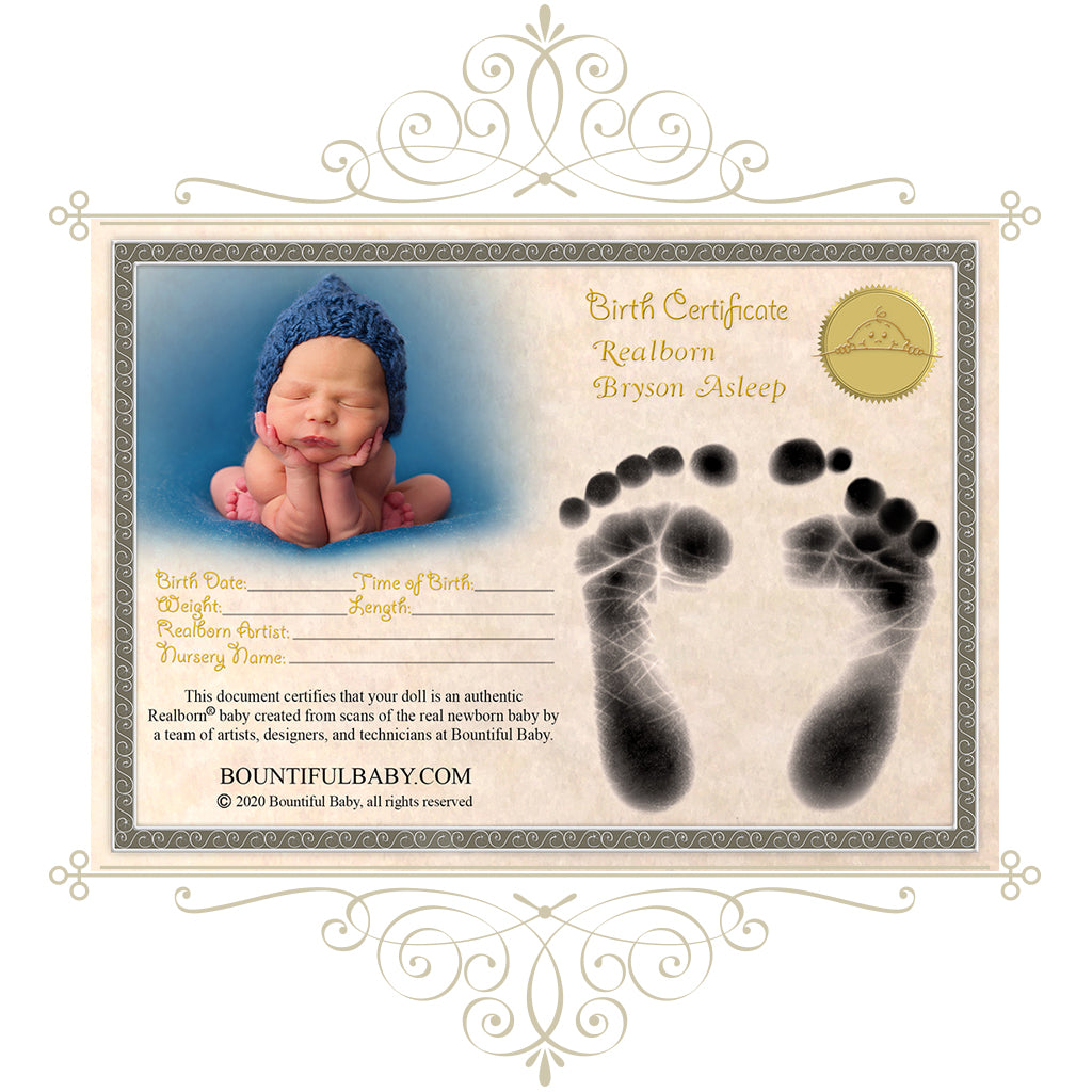 Realborn® Bryson Sleeping (18" Reborn Doll Kit)