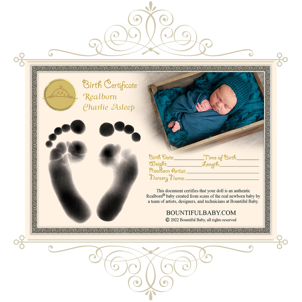 Realborn® Charlie Sleeping (19" Reborn Doll Kit)