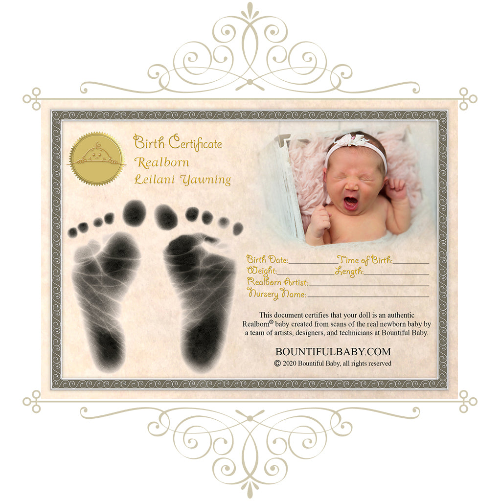 Realborn® Leilani Yawning (18" Reborn Doll Kit)