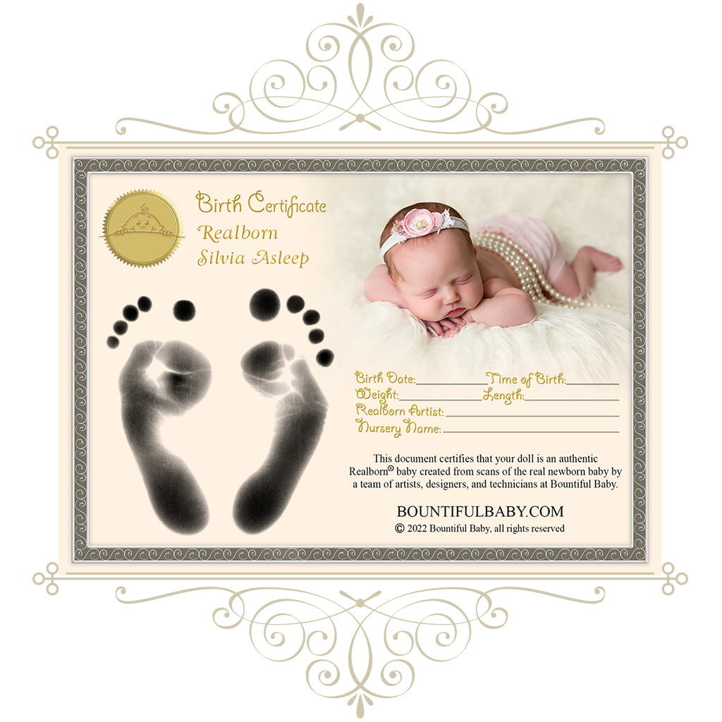 Realborn® Silvia Sleeping (20" Reborn Doll Kit)