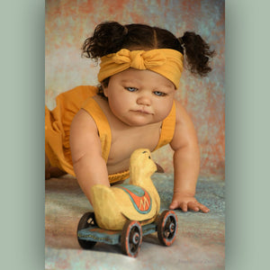 *Realborn® Brooklyn Crawling - 8 Month (24" Reborn Doll Kit WITH TORSO)