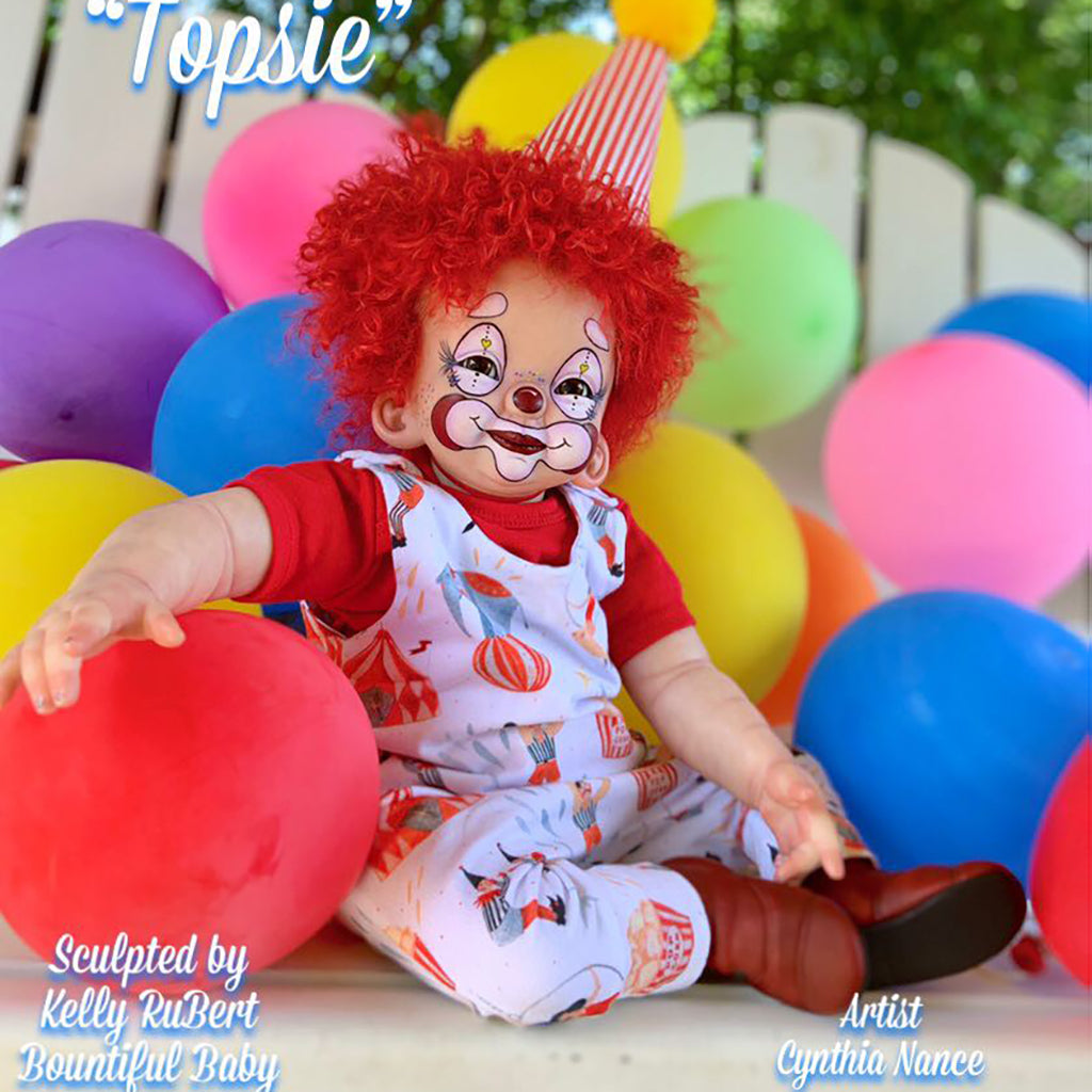 *Topsie, by Kelly RuBert (20-21" Reborn Clown Kit)