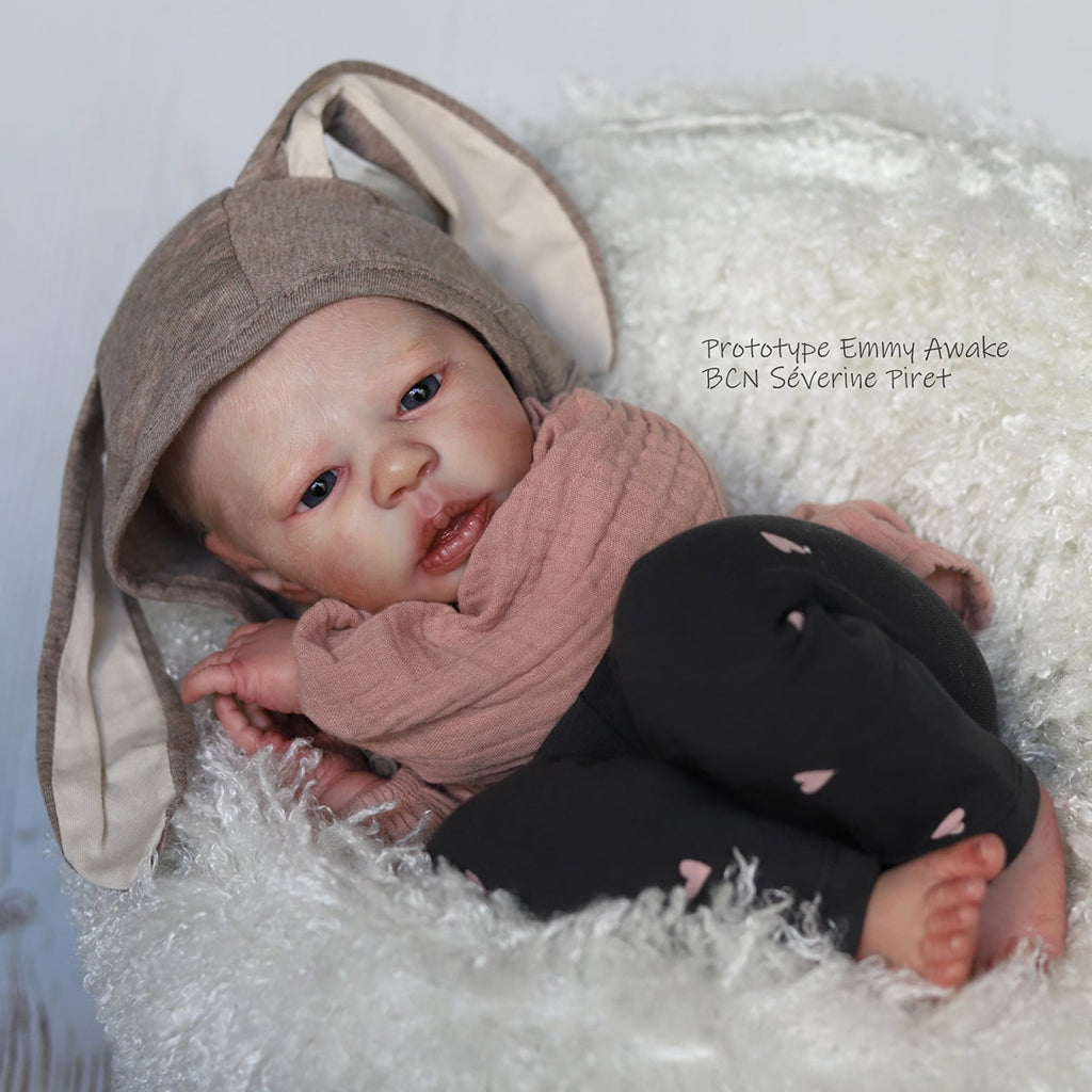 *Realborn® Newborn Emmy Awake (19" Reborn Doll Kit)