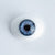 22mm Blue Iris E - Oval Glass Eyes - 1 Pair - #1450