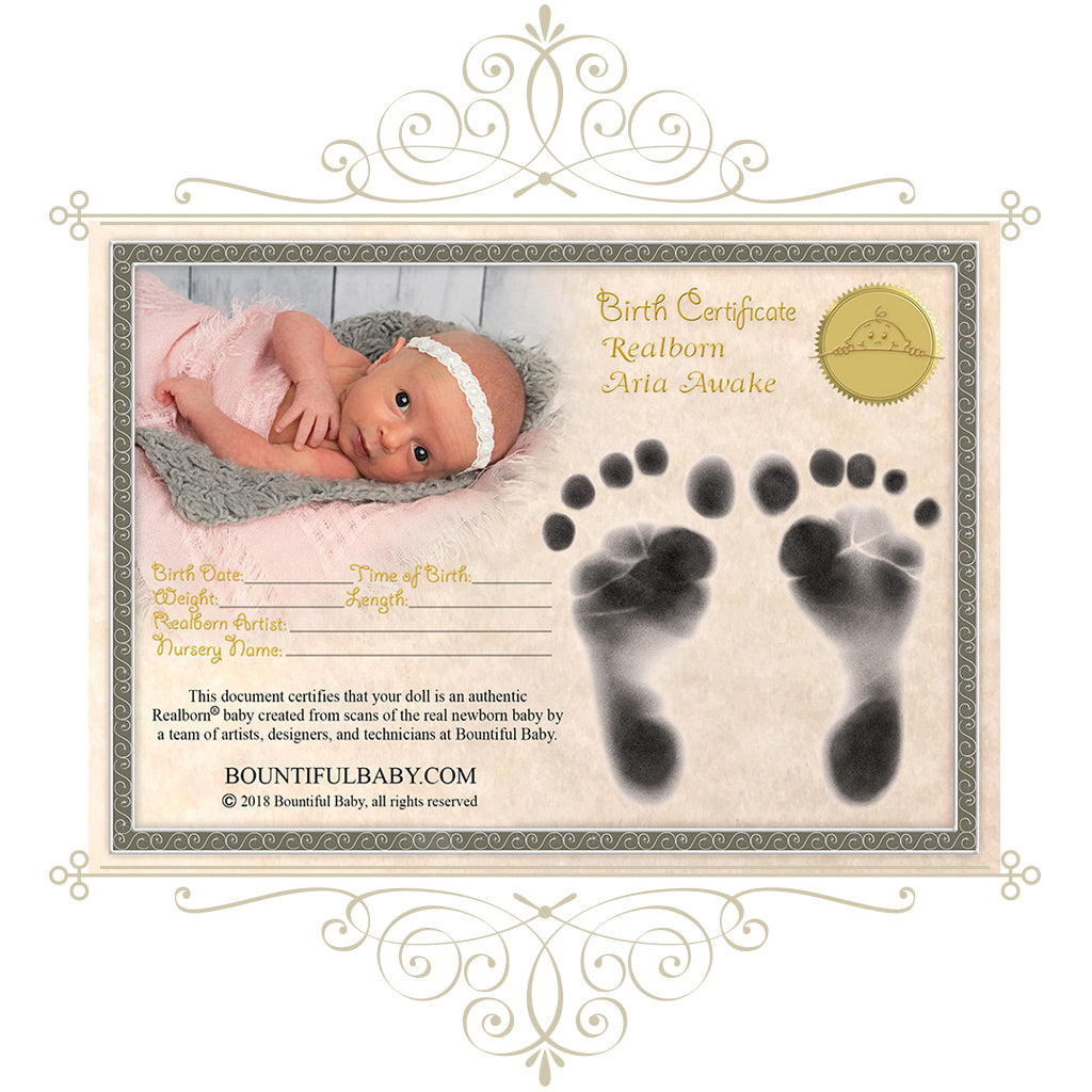 Realborn® Aria Awake (17" Reborn Doll Kit)