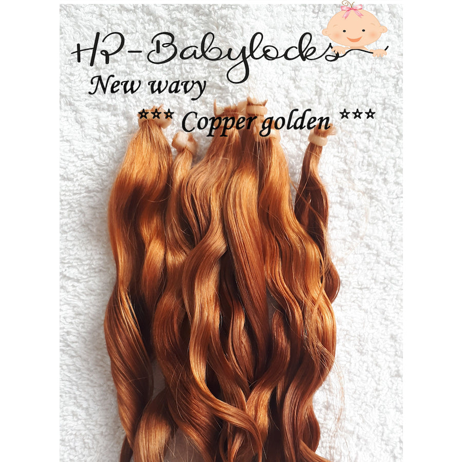 1/2 oz Premium Wavy Mohair Copper Golden - HP-Babylocks - #4025