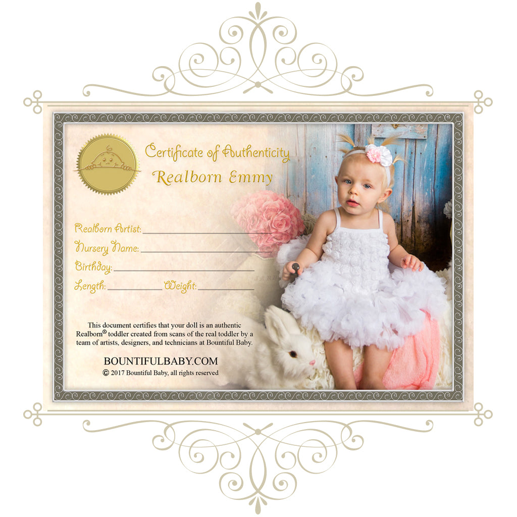 Realborn® Emmy Toddler (30" Reborn Doll Kit)