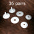 (36 Pairs / 72 joints / 216 pcs) 35mm WHITE JOINTS Non-Pop Joints - #1932