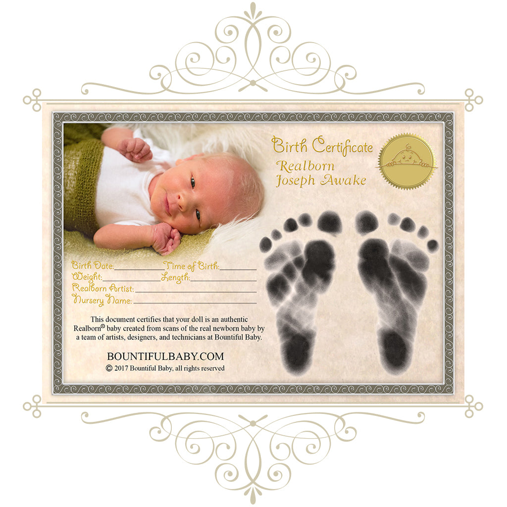 Realborn® Joseph™ Awake (18" Reborn Doll Kit)