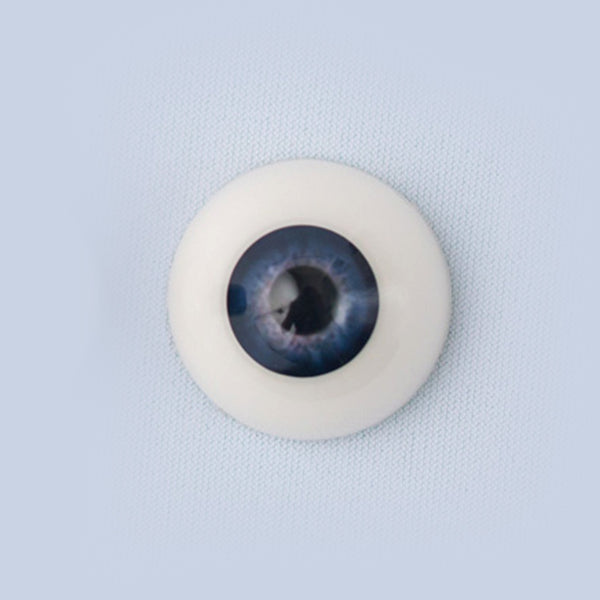 Yeux En Verre Pour Poupée Ancienne – Bleu, 20 Mm – Neuf